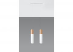 Laelamp Pablo 2, valge/naturaalne