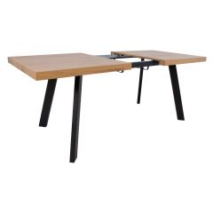 Söögilaud BRIGIT 159/198x84,5xH77cm, hel