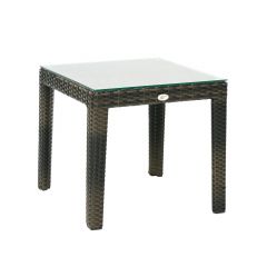 Abilaud WICKER 50x50xH45cm,  tumepruun