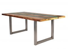 Söögilaud Tische 85x160, mitmevärviline antiikhõbe