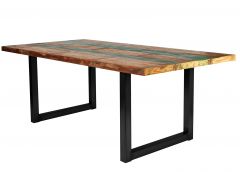 Söögilaud Tisch, 100x240 cm, antiikmust