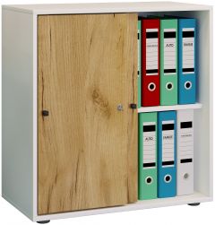 Bürookapp Lona L Lükandustega,valge/meetamm