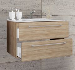 Vannitoakomplekt Badinos 2 Sahtlit 60Cm, tamm