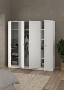 Riidekapp Billund 4, valge