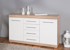 Kummut Lublin 4, sonoma tamm/valge