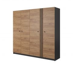 Riidekapp Deco 220, antratsiit/tamm