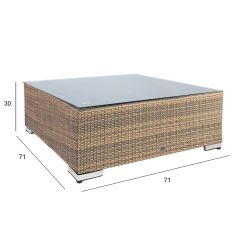 Diivanilaud SEVILLA NEW 71x71xH30cm, cap