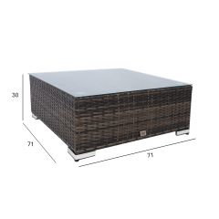 Diivanilaud SEVILLA NEW 71x71xH30cm, tum
