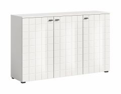 Kummut Monte, 138x86x37,Valge kõrgläige