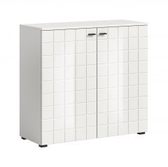 Kummut Monte, 92x86x37,Valge kõrgläige