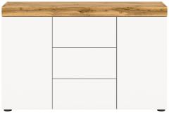 Kummut Malibu, 125x80x37,Valge