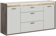 Kummut Falcona, 167x86x40,Nox oak/LED
