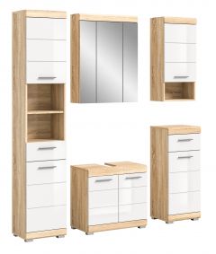 Vannitoakomplekt Lambada, 164x191x34,Valge kõrgläige