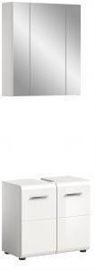 Vannitoakomplekt Ice, 60x185x32,Valge kõrgläige