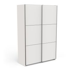 Lükandustega valge riidekapp Alahambra 148cm
