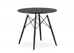Söögilaud Todi Ø80 cm, must/must