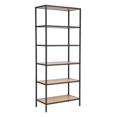 Riiul HEDVIG 63x33xH152cm, saar/must