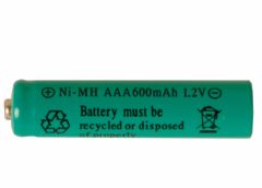 Aku: AAA 1,2V Ni-mh 600mAh