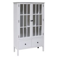 Vitriinkapp DEVON 80.5x35xH136cm, valge