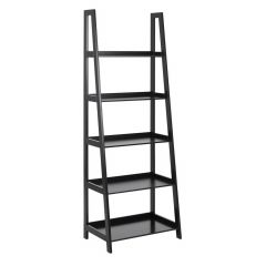 Riiul WALLY 5-ne, H180cm, must