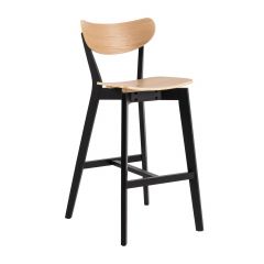 Baaritool ROXBY naturaalne/must