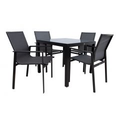 Komplekt AMALFI laud ja 4 tooli