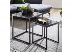 Diivanilaud Marmor komplekt, 2tk, must