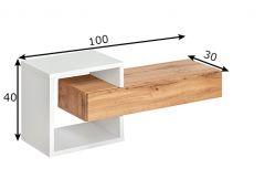 Seinariiuli komplekt Easy 3, wotan tamm/valge
