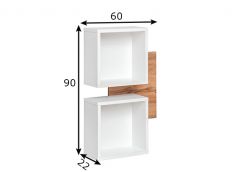 Seinariiuli komplekt Easy 4, wotan tamm/valge