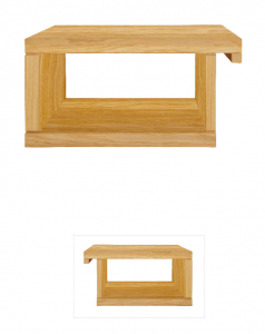 Öökapp SN217, 40x30xK20 cm, täistammepuidust, lakitud