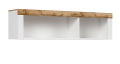 Seinariiul Holten SFW-S397 / 156-BI / DWO, 156x32,5xK40 cm, valge / tamm