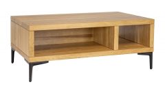 Diivanilaud ST164, 110x60xK28 cm, pöök, naturaalne + jalad NG003