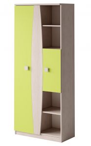 Kapp-riiul Tenus R80, 80x40xK193 cm, Laimi roheline