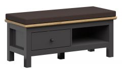 Jalanõude kapp M253-SFK1S, 101x41xK46 cm, grafiit + käsitöö tamm