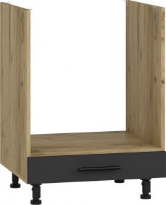 Köögi Integreeritava ahju kapp, Vento DP-60-82, 60x52xK82 cm, craft tamm + antratsiit