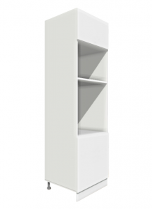 Köögi kõrge ahjukapp D14RU, 60x56,5xK207 cm, valge