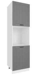 Köögi kõrge ahjukapp Lora SPP 6-2357, 60x58xK235,7 cm, hall