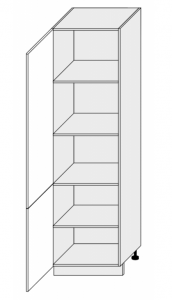 Köögi kõrge põrandakapp D14-DP-207, 60x56,5xK207 cm