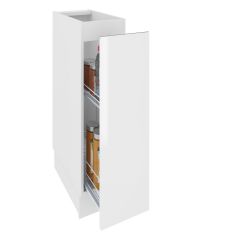 Köögi põrandakapp Campari D 15 Cargo, 15x54xK82 cm, valge läikega