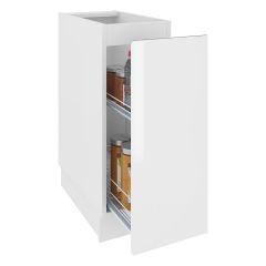 Köögi põrandakapp Campari D 20 Cargo, 20x54xK82 cm, valge läikega