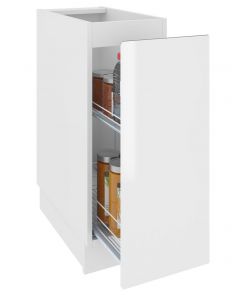 Köögi põrandakapp Campari D 30 Cargo, 30x54xK82 cm, valge läikega