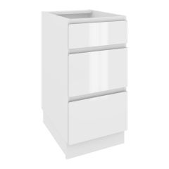 Köögi põrandakapp Campari DS 4-3 STM, 40x54xK82 cm, valge läikega