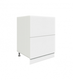 Köögi põrandakapp sahtlitega D2 A-60-1A, 60x50xK82 cm, valge