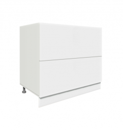 Köögi põrandakapp sahtlitega D2 M-90, 90x50xK82 cm, valge