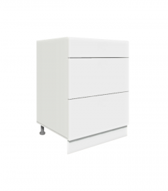 Köögi põrandakapp sahtlitega D3 A-60, 60x50xK82 cm, valge