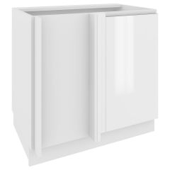 Köögi põrandanurgakapp Campari DPP 110, 90x54xK82 cm, vasak, valge läige