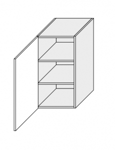 Köögi seinakapp Optimum W2 40, 40x32,5xK72 cm