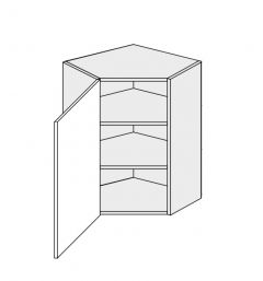 Köögi seinanurgakapp W10-60, 60x60x32,5xK72 cm,