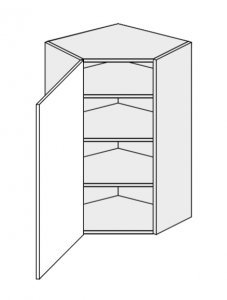 Köögi seinanurgakapp W4 10-60, 60x60x32,5xK96 cm,