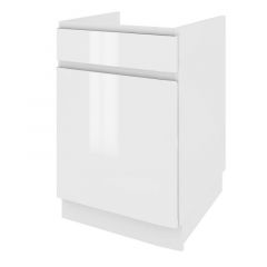 Köögi valamukapp Campari DZS 5 STM, 50x54xK82 cm, valge läikega